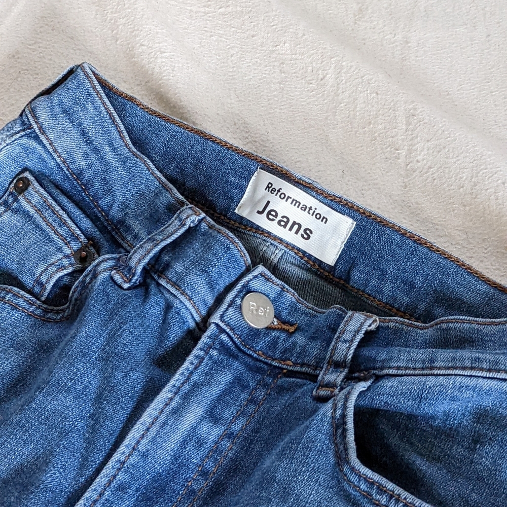High waisted reformation jeans